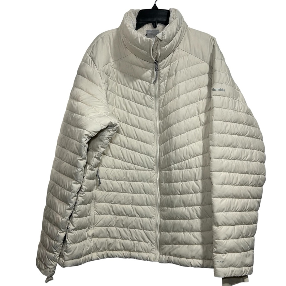Columbia Women's Omni Heat Insulated Puffer Jacket Beige Size 1X